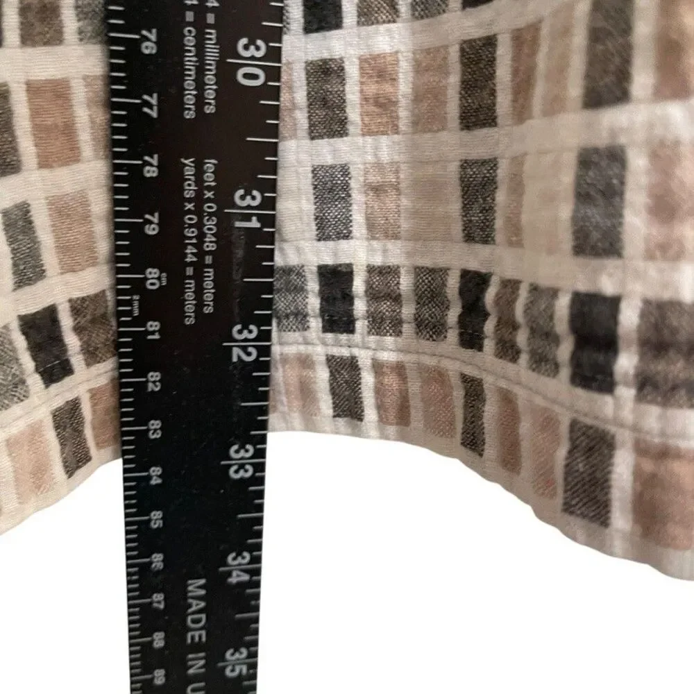 Southpole Shirt Men's XXL Textured Button Up Collared Short Sleeve Brown - Picture 6 of 9